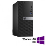 Calculator DELL Optiplex 3040 Tower, Intel Core i3-6100 3.70GHz, 4GB DDR3, 500GB SATA + Windows 10 Pro