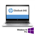 Laptop Refurbished HP EliteBook 840 G5, Intel Core i7-8650U 1.90 - 4.20GHz, 16GB DDR4, 512GB SSD M.2, 14 Inch Full HD, Webcam + Windows 10 Pro