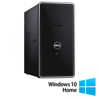 Calculator Refurbished Dell Inspiron 3847 Tower, Intel Core i3-4130 3.40GHz, 8GB DDR3, 500GB SATA, DVD-RW + Windows 10 Home