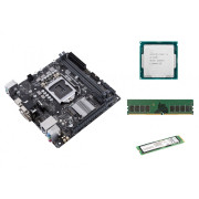 Kit Placa de Baza Second Hand Asus PRIME H310I-PLUS R2.0 + Procesor Intel Core i5-8400 2.80GHz, 8GB DDR4, SSD 256GB NVME, Shield, Cooler