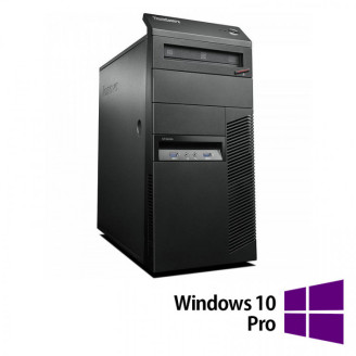 Calculator Refurbished Lenovo ThinkCentre M93 Tower, Intel Core i5-4430 3.00GHz, 8GB DDR3, 256GB SSD, DVD-RW + Windows 10 Pro