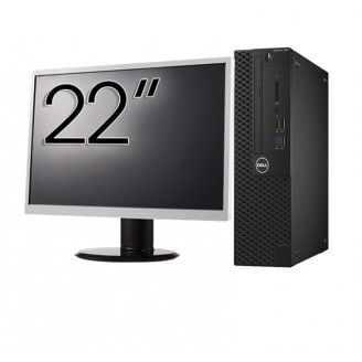 Pachet Calculator Second Hand DELL OptiPlex 3050 SFF, Intel Core i7-6700 3.40GHz, 16GB DDR4, 512GB SSD + Monitor 22 Inch