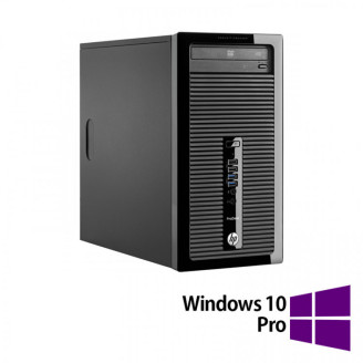 Calculator Refurbished HP ProDesk 400 G2 Tower, Intel Core i5-4570T 2.90-3.60GHz, 8GB DDR3, 500GB HDD, DVD-RW + Windows 10 Pro