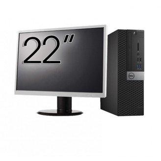 Pachet Calculator Second Hand DELL OptiPlex 5050 SFF, Intel Core i5-6500 3.20GHz, 16GB DDR4, 512GB SSD + Monitor 22 Inch