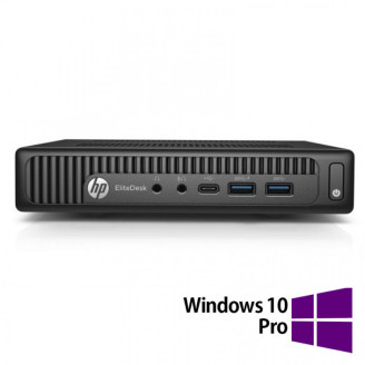 PC Refurbished HP EliteDesk 800 G2 Mini PC, Intel Core i5-6500 3.20-3.60GHz, 8GB DDR4, 256GB SSD + Windows 10 Pro