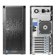 Server Refurbished HP ProLiant ML150 G9 Tower, Intel Xeon 12-Core E5-2673 V3 2.4 - 3.1GHz, 64GB DDR4, 2 x SSD 240GB + 2 x 2TB HDD 7.2k, Raid HP B140i SATA only (RAID 0, 1, and RAID 5), 2 x Gigabit , iLO 4 Advanced, DVD-RW, Sursa 550W