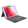 Husa Noua Logitech Combo Touch, cu tastatura si trackpad detasabile pentru iPad Air (3 gen) si iPad Pro 10,5", US, Oxford Grey