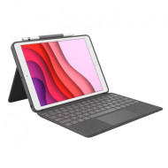 Husa Noua Logitech Combo Touch, cu tastatura si trackpad detasabile pentru iPad Air (3 gen) si iPad Pro 10,5", US, Oxford Grey