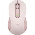 Mouse Wireless Nou LOGITECH Signature M650 Large, Dual Mode, 2000 dpi, Bluetooth, Roz