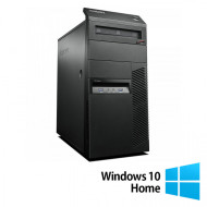 PC Refurbished Lenovo ThinkCentre M83 Tower, Intel Pentium G3260 3.30GHz, 4GB DDR3, 500GB HDD, DVD-RW + Windows 10 Home