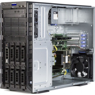 Server Refurbished Dell PowerEdge T330 Tower, 1 x Intel Quad Core Xeon E3-1220 V6 3.00 - 3.50GHz, 32GB DDR4 ECC Unbuffered, 2 x SSD 500GB 870EVO + 2 x HDD 6TB SAS/7.2k, CD-ROM, RAID PERC H330 SATA/SAS, RAID 0,1,5,10,50, iDrac8 Basic, 2 X PSU 495W