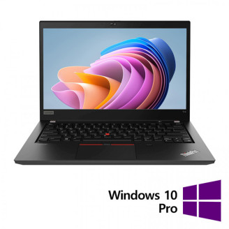 Laptop Refurbished LENOVO ThinkPad T14, Intel Core i5-10310U 1.70 - 4.40GHz, 8GB DDR4, 256GB SSD, 14 Inch Full HD Touchscreen, Webcam + Windows 10 Pro