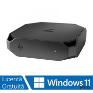 Workstation Refurbished HP Z2 G4 Mini, Intel Core i7-8700 3.20 - 4.60GHz, 32GB DDR4, Placa Video Nvidia MXM Quadro P600/4GB, 512GB SSD + Windows 11 Pro