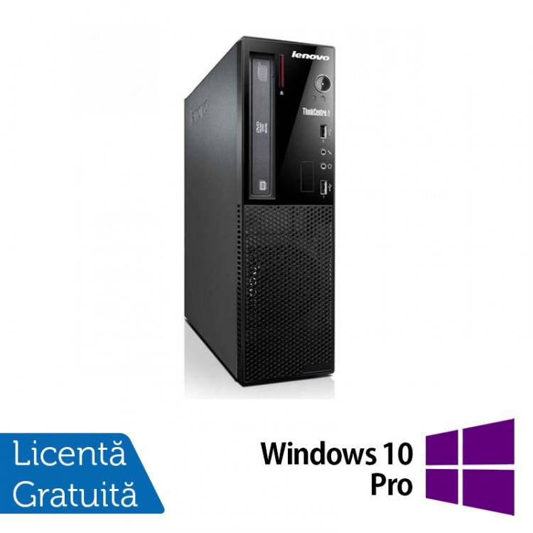 Calculator Lenovo Thinkcentre E73 Desktop, Intel Core i5-4430s 2.70GHz, 8GB DDR3, 500GB SATA, DVD-ROM + Windows 10 Pro