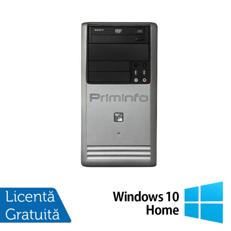 Calculator Priminfo Tower, Intel Core i5-3470, 8GB DDR3, 120GB SSD, DVD-ROM + Windows 10 Home