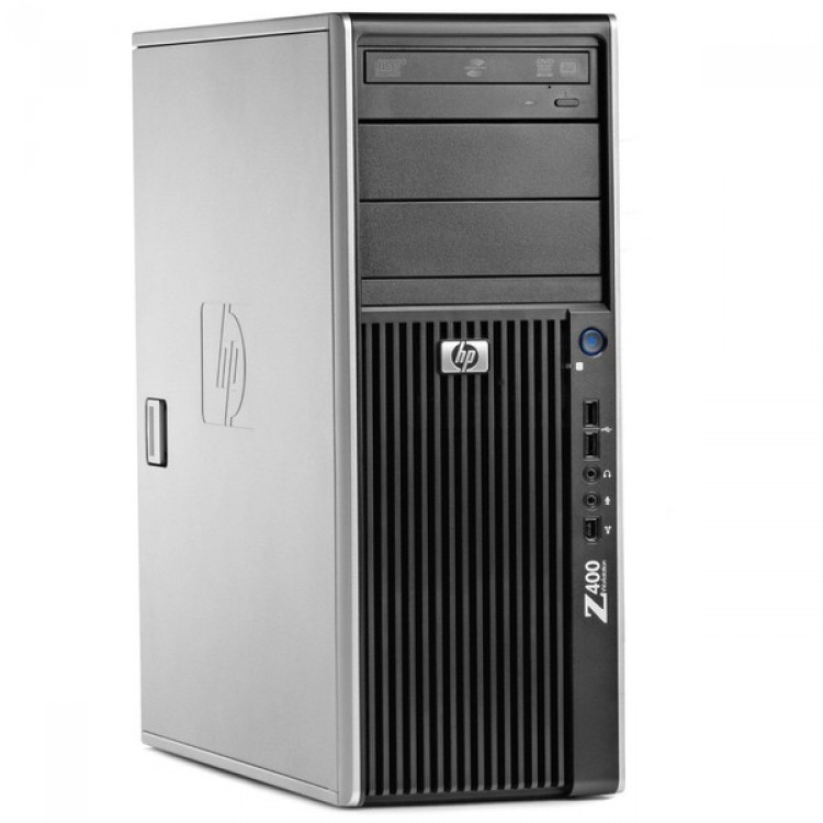 WorkStation HP Z400, Intel Xeon Hexa Core X5650 2.66GHz-3.06GHz, 12GB DDR3, 500GB SATA, Placa Video nVidia Quadro FX580/512MB-128 biti, DVD-RW