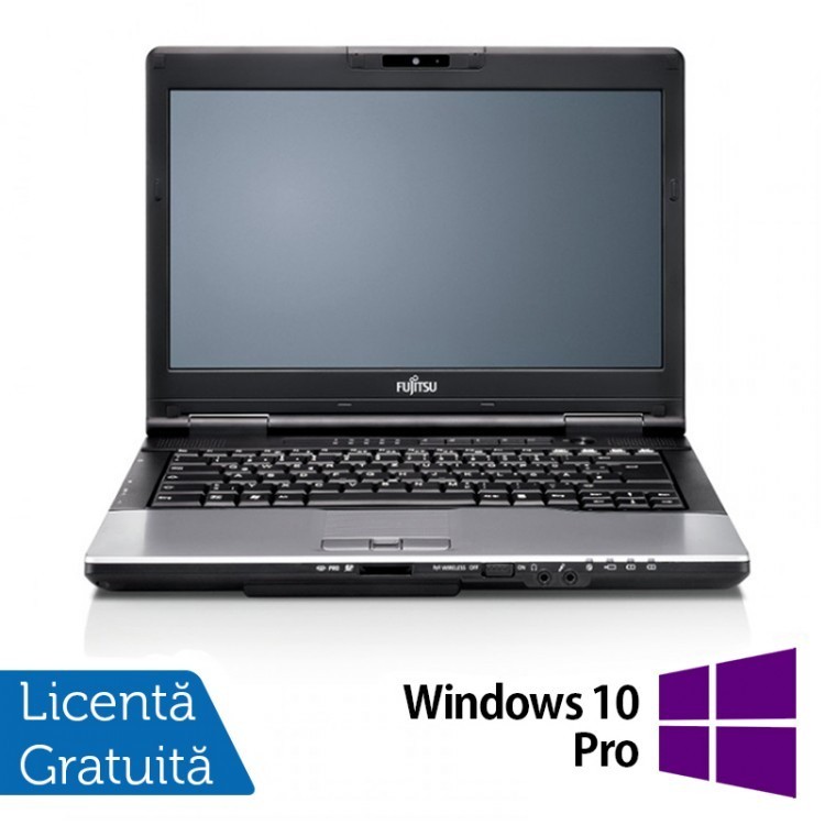 Laptop Fujitsu Lifebook S752, Intel Core i5-3230M 2.6GHz, 8GB DDR3, 500GB SATA, DVD-RW, 14 Inch + Windows 10 Pro