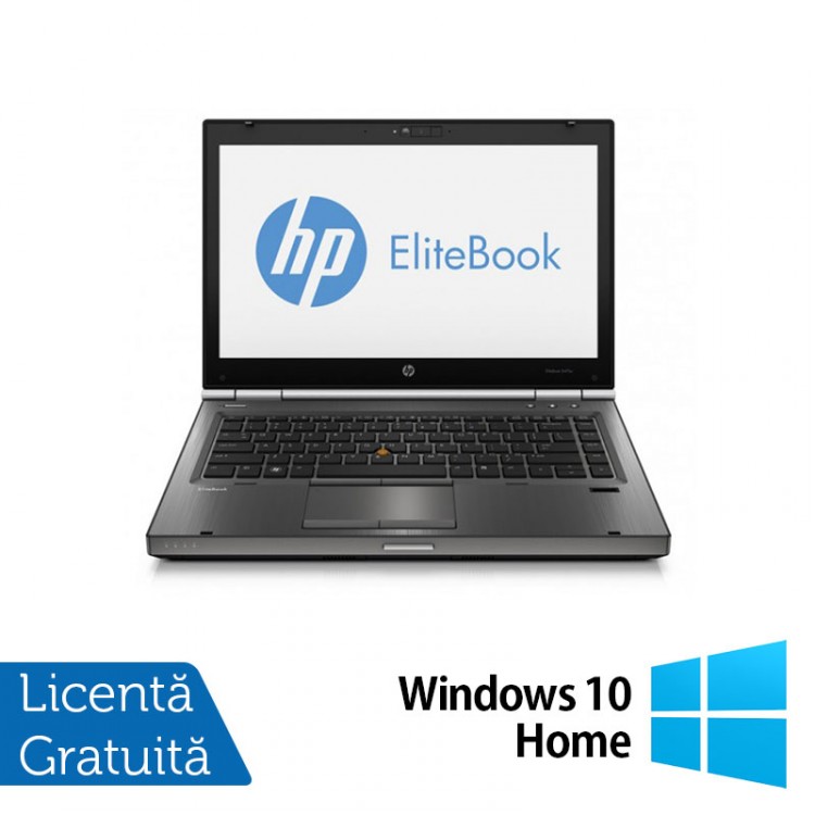 Laptop Refurbished HP EliteBook 8470p, Intel Core i5-3210M 2.50 GHz, 16GB DDR3, 500GB SATA, DVD-RW, 14 inch LED + Windows 10 Home