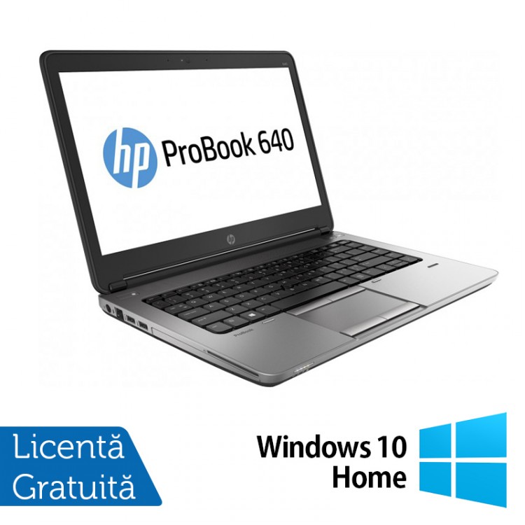 Laptop Refurbished HP ProBook 640 G1, Intel Core i5-4200M 2.50GHz, 16GB DDR3, 320GB SATA, Webcam, 14 inch + Windows 10 Home