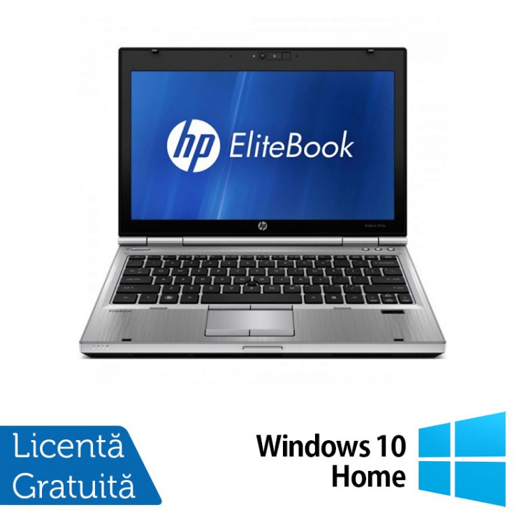 Laptop HP EliteBook 2560p, Intel Core i5-2540M 2.60GHz, 4GB DDR3, 320GB SATA, DVD-RW, 12 Inch + Windows 10 Home